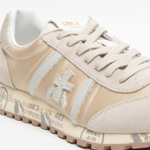 LUCYD BEIGE 7023 SNEAKERS DONNA IN PELLE