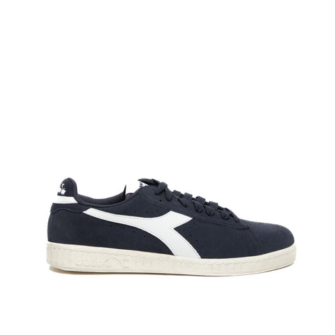 GAME L LOW BLUE DENIM SNEKAERS UOMO IN PELLE