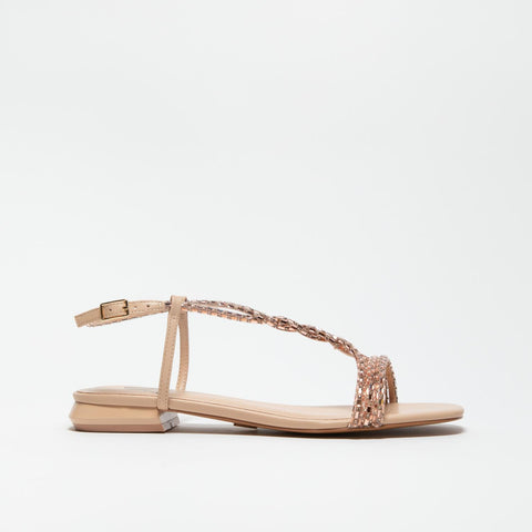 AV6812 SOFT NUDE SANDALO DONNA CON STRASS