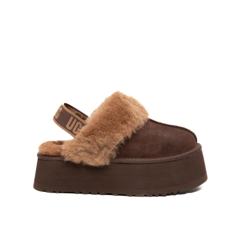 FUNKETTE BURNT CEDAR SABOT DONNA IN PELLE