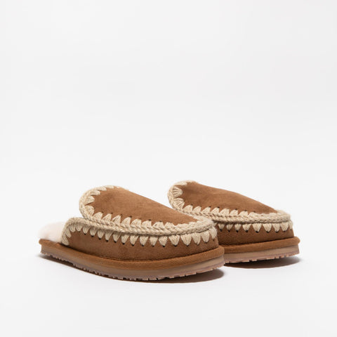 SUEDE SLIPPER COG SABOT DONNA IN PELLE