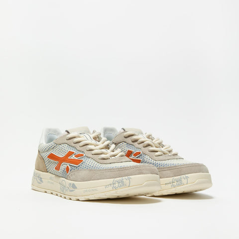 NOUS BEIGE SNEAKERS UOMO IN PELLE