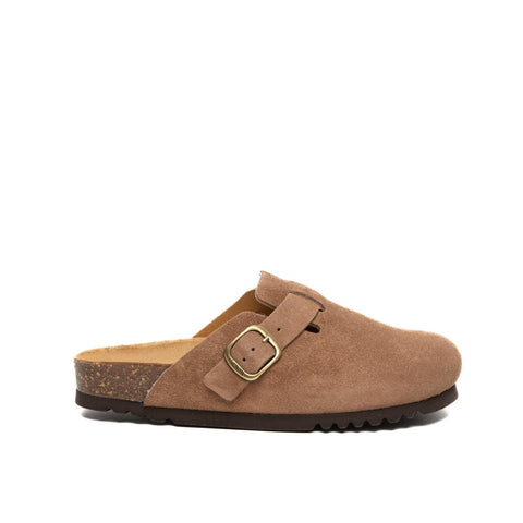 FEA NEW F TAUPE SABOT DONNA IN PELLE