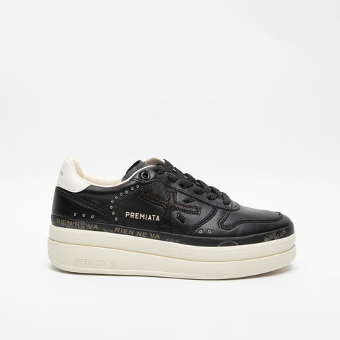 MICOL BLACK 7014 SNEAKERS DONNA IN PELLE