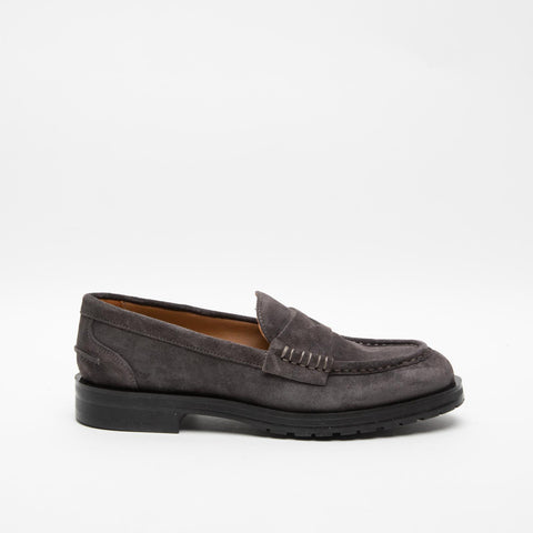 87C6 GRAFITE MOCASSINO DONNA IN PELLE