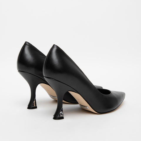 DECOLLETE NERO DONNA IN PELLE