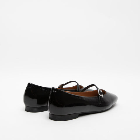 91J0 BLACK BALLERINA DONNA IN PELLE VERNICIATA