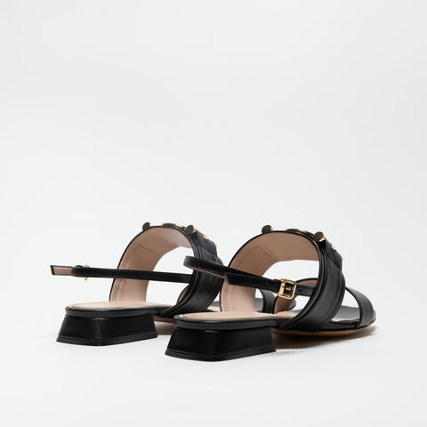 5312 NERO SANDALO DONNA IN SIMILPELLE