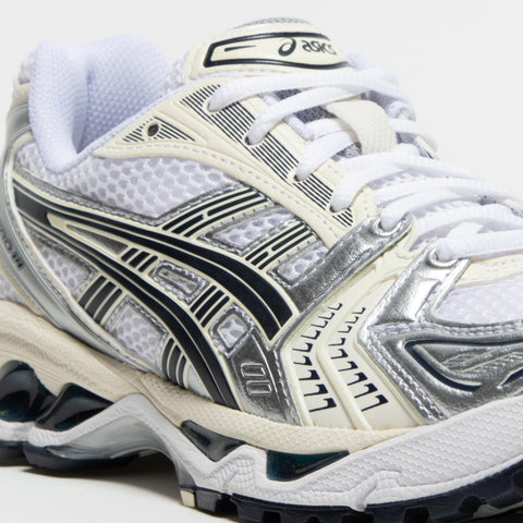 GEL-KAYANO 14 WHITE MIDNIGHT SNEAKERS UNISEX IN TESSUTO