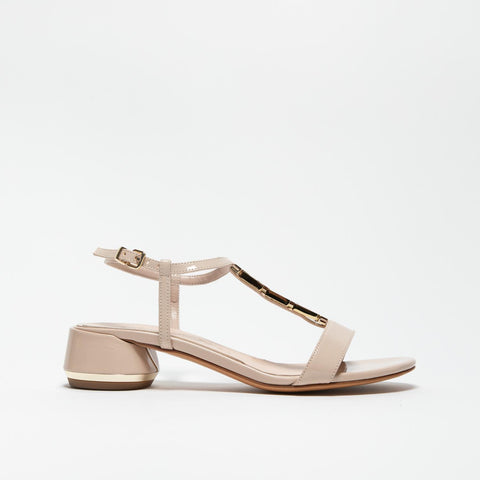 5303 NUDE SANDALO DONNA IN VERNICE