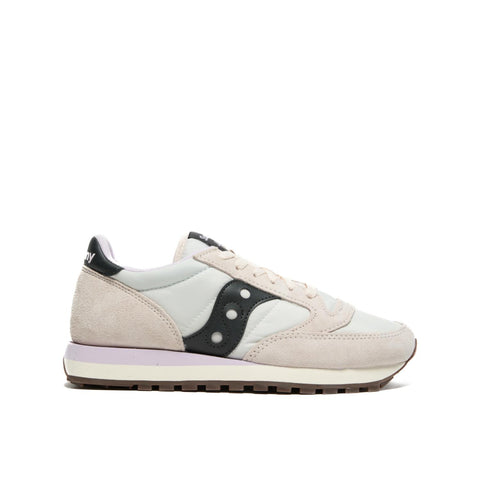 JAZZ ORIGINAL CREAM BLACK SNEAKERS DONNA IN PELLE