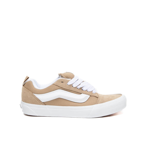 KNU SKOOL KHAKI SNEAKERS UNISEX IN PELLE