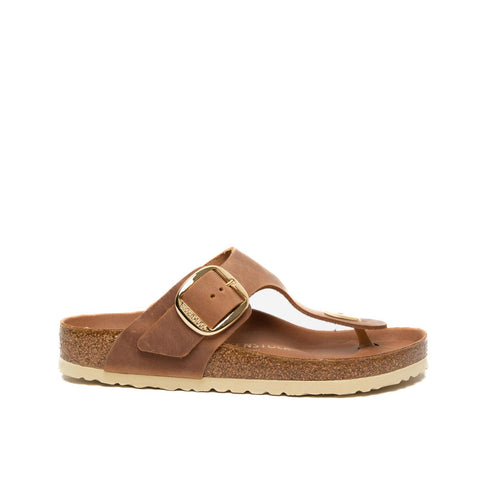 GIZEH BIG BUCKLE COGNAC INFRADITO DONNA IN PELLE