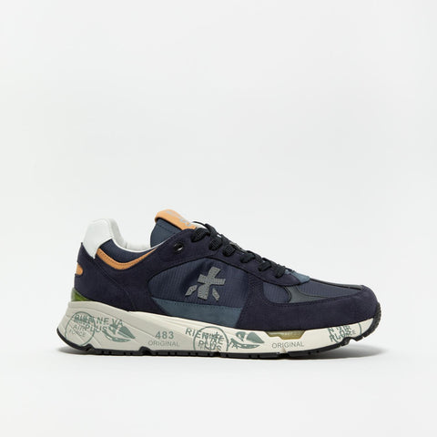 MASE BLU SNEAKERS UOMO IN PELLE
