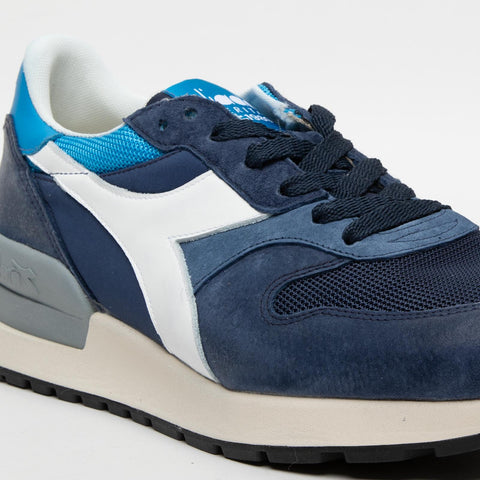 CONQUEST PIGSKIN SW BLUE EBONY SNEAKERS UOMO IN PELLE E TESSUTO