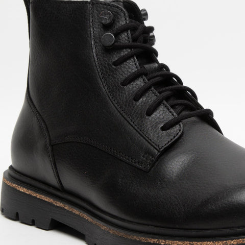 HIGHWOOD LACE MID BLACK STIVALETTO IN PELLE