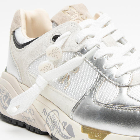 MASED SILVER 7006 SNEAKERS DONNA IN PELLE