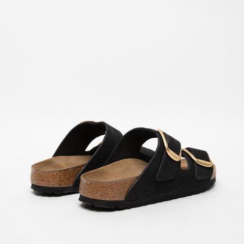 ARIZONA BIG BUCKLE BLACK CIABATTA DONNA IN PELLE