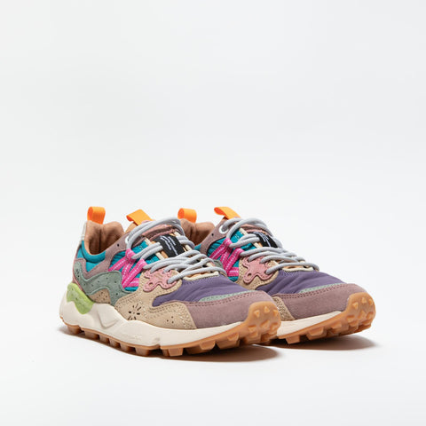 YAMANO 3 ROSE VIOLET SNEAKERS DONNA IN PELLE