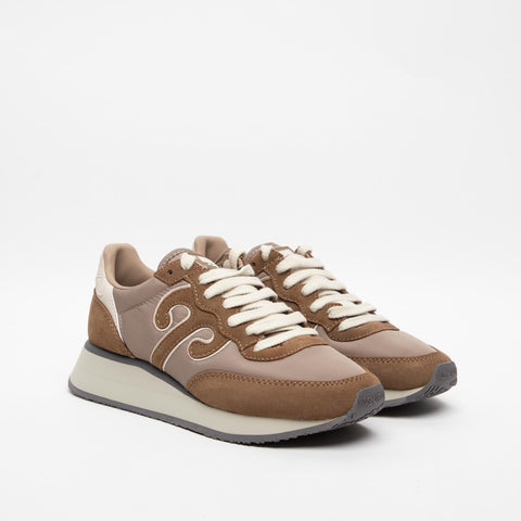 MASTER M522 BROWN SNEAKERS DONNA IN PELLE