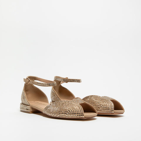 V2550401 SAND SANDALO DONNA IN TESSUTO