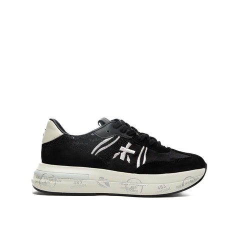 CASSIE BLACK SNEAKERS DONNA IN PELLE