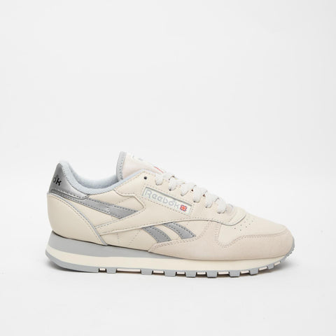 CLASSIC LEATHER 1983 VINTAGE CREMA/ARGENTO SNEAKERS DONNA IN PELLE