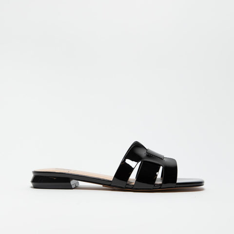 AV6803 BLACK CIABATTA DONNA IN VERNICE