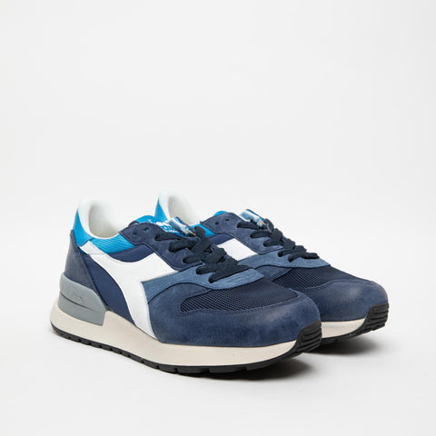 CONQUEST PIGSKIN SW BLUE EBONY SNEAKERS UOMO IN PELLE E TESSUTO