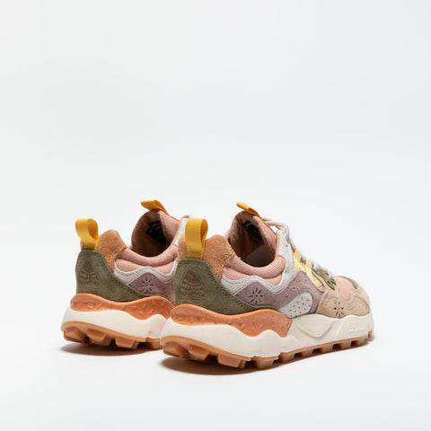 YAMANO 3 LIGHT BROWN ROSE SNEAKERS DONNA IN PELLE