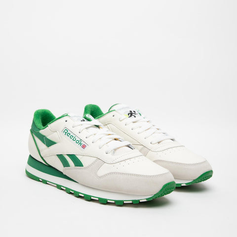 CLASSIC LEATHER 1983 VINTAGE CREMA/VERDE SNEAKERS UOMO IN PELLE
