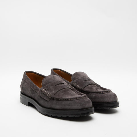 87C6 GRAFITE MOCASSINO DONNA IN PELLE