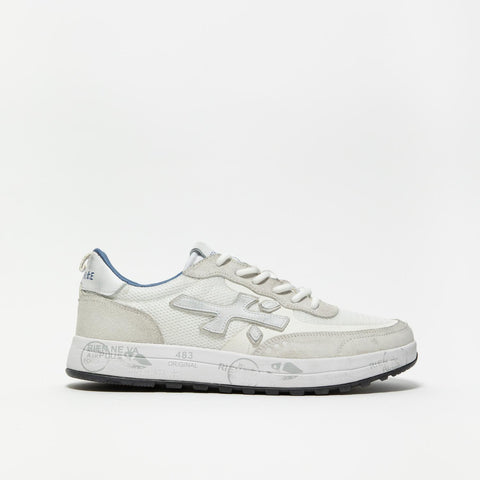 NOUS BIANCO SNEAKERS UOMO IN PELLE