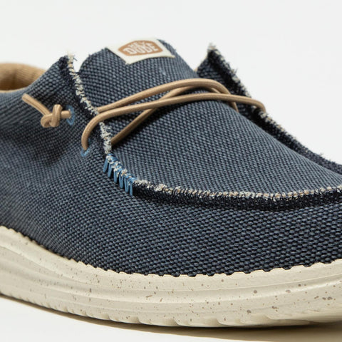 WALLY COASTLINE JUTE NAVY SNEAKERS UOMO IN TESSUTO