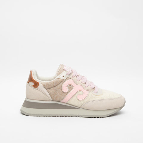 MASTER WOOL MW03 SNEAKERS DONNA IN PELLE E TESSUTO