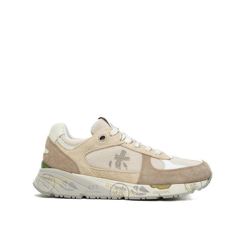 MASE BEIGE SNEAKERS UOMO IN PELLE
