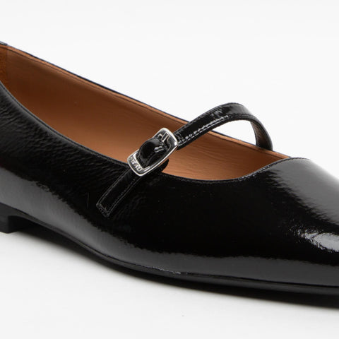 91J0 BLACK BALLERINA DONNA IN PELLE VERNICIATA