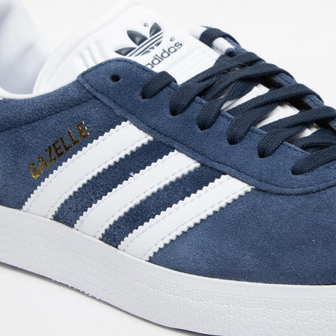 GAZELLE BLU/BIANCO SNEAKERS UNISEX IN PELLE