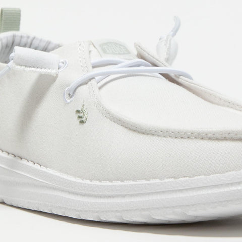 WENDY CHAMBRAT BRIGHT WHITE SNEAKERS DONNA IN TESSUTO