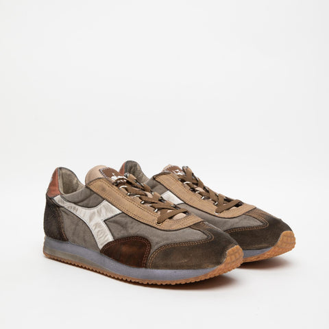 EQUIPE DIRTY SW EVO BROWN SNEAKERS UOMO IN PELLE
