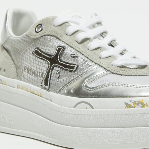 MICOL ARGENTO SNEAKERS DONNA IN PELLE