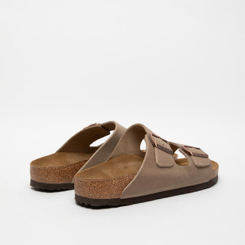 ARIZONA TOBACCO BROWN MEN'S SLIPPERS IN OILED LEATHER