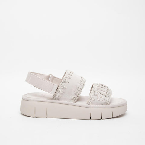 SANDALO GRIGIO DONNA IN PELLE