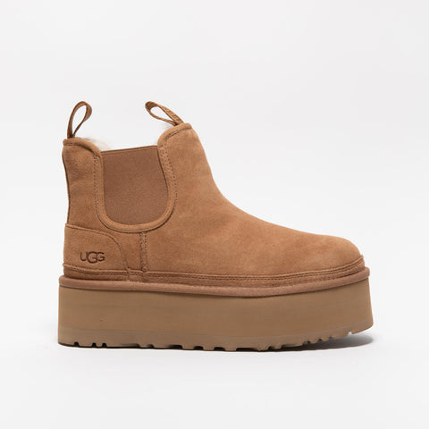NEUMEL PLATFORM CHELSEA CHESTNUT STIVALETTO DONNA IN PELLE