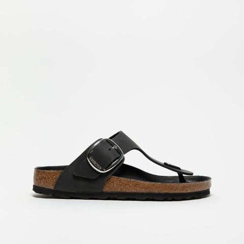 GIZEH BIG BUCKLE BLACK INFRADITO DONNA IN PELLE