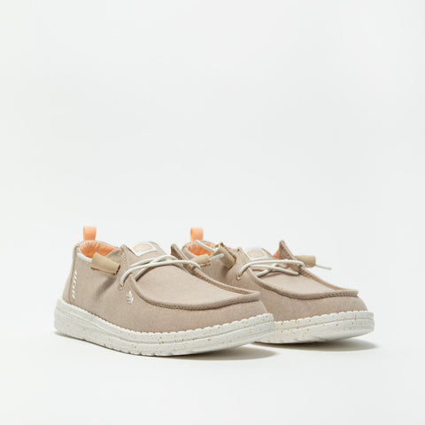WENDY CHAMBRAY TAN SNEAKERS DONNA IN TESSUTO