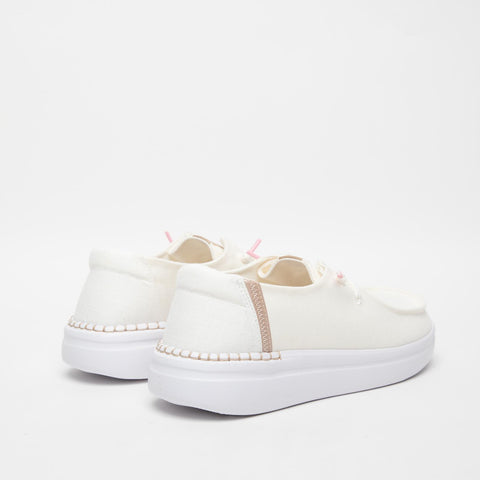 WENDY RISE SPARK WHITE MOCASSINO DONNA IN TESSUTO