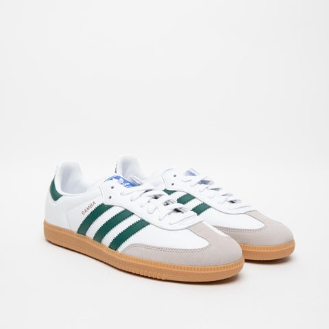 SAMBA OG BIANCO/VERDE SNEAKERS UNISEX IN PELLE E SIMILPELLE