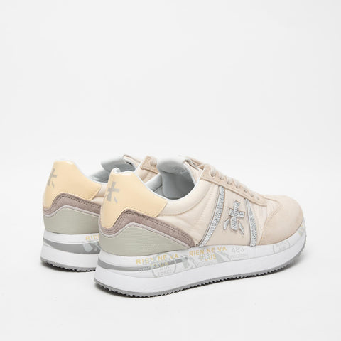 CONNY BEIGE SNEAKERS DONNA IN PELLE E TESSUTO