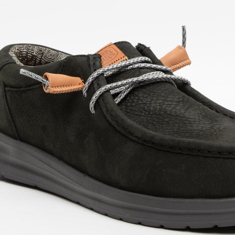 WALLY GRIP BLACK SNEAKERS UOMO IN PELLE